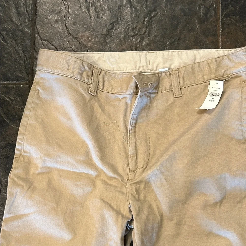 GAP boys 14 husky Khaki Chinos